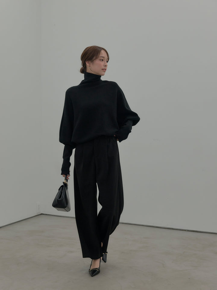 センタータックウールタッチパンツ