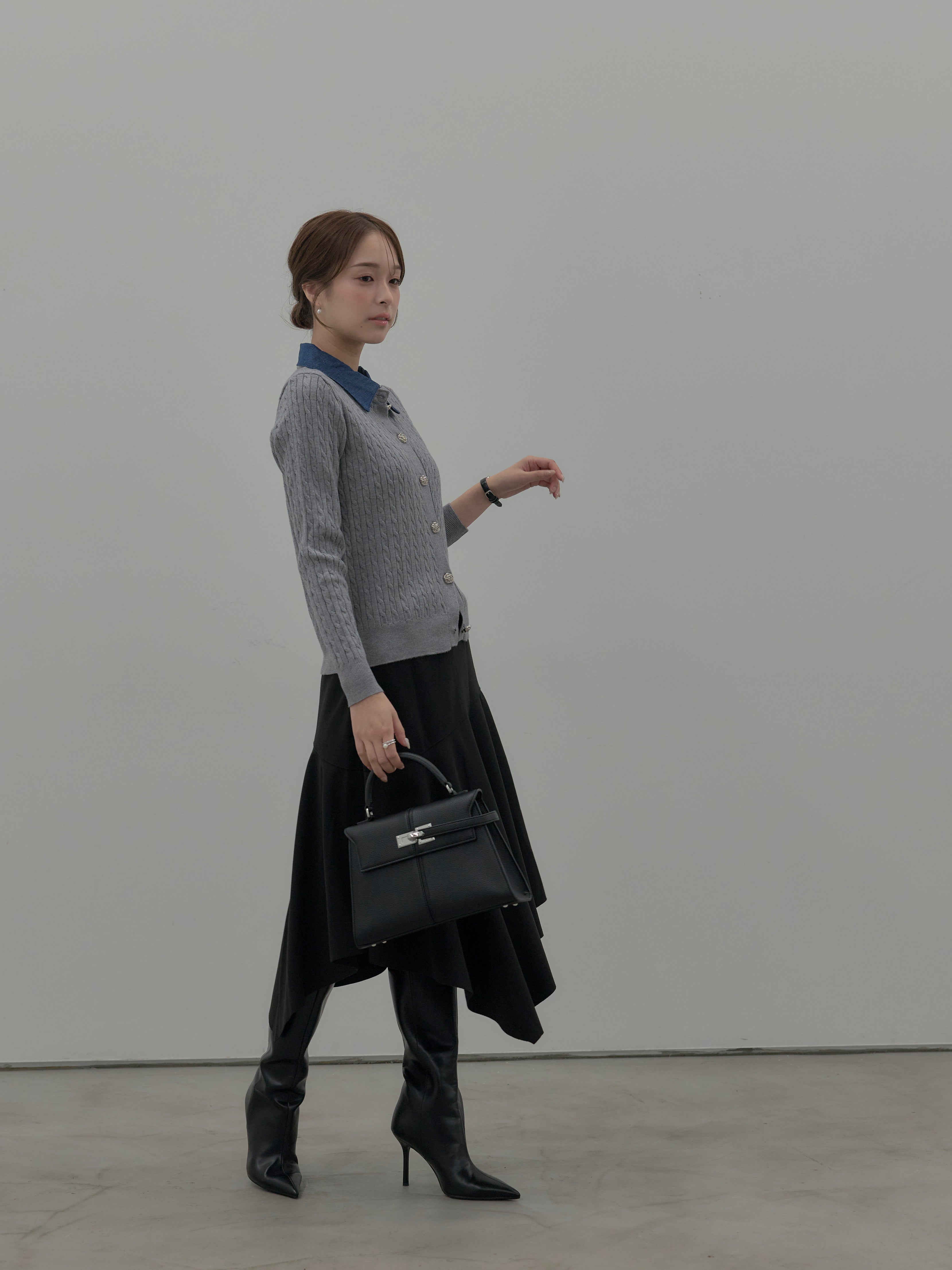 ミディ丈アシンメトリーフレアスカート – nairo