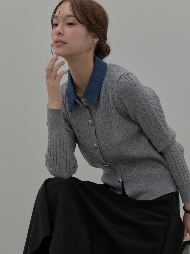 ミディ丈アシンメトリーフレアスカート