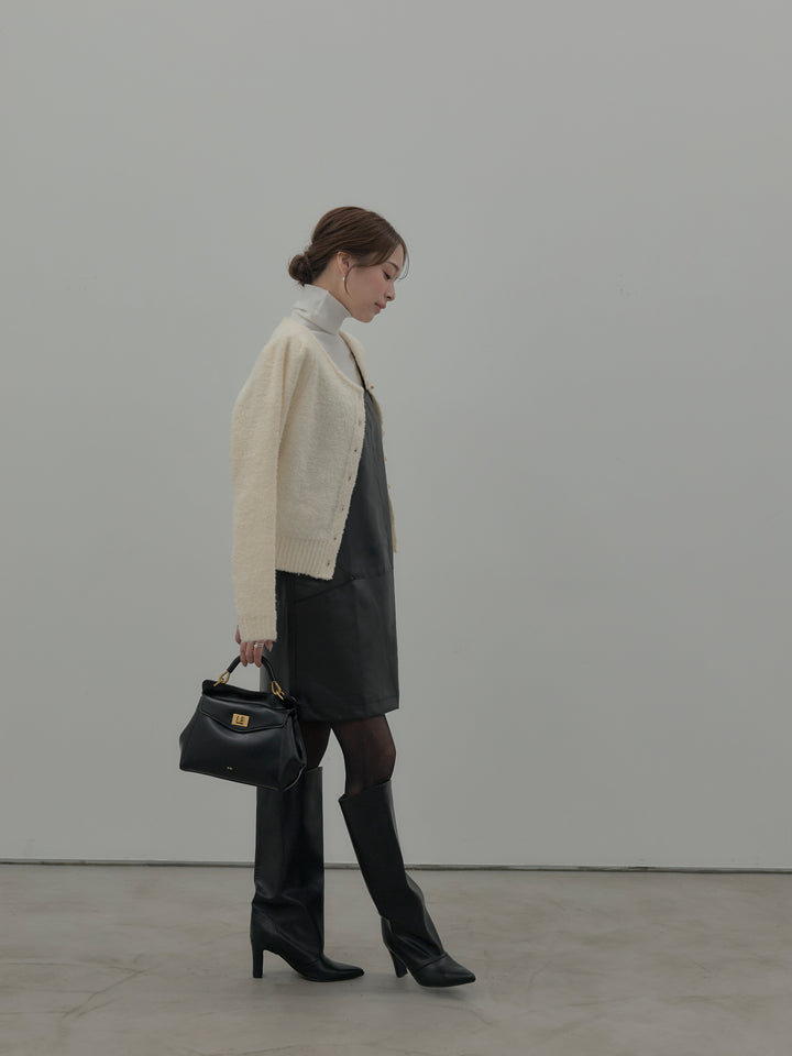 レザーキャミソールワンピース