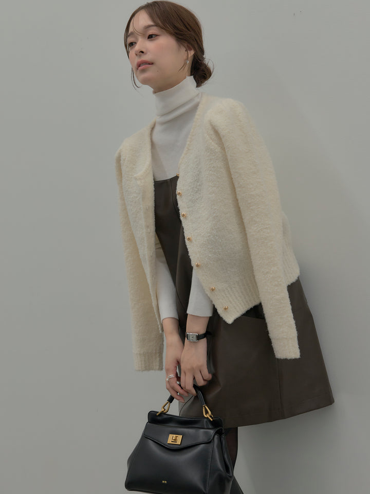 レザーキャミソールワンピース