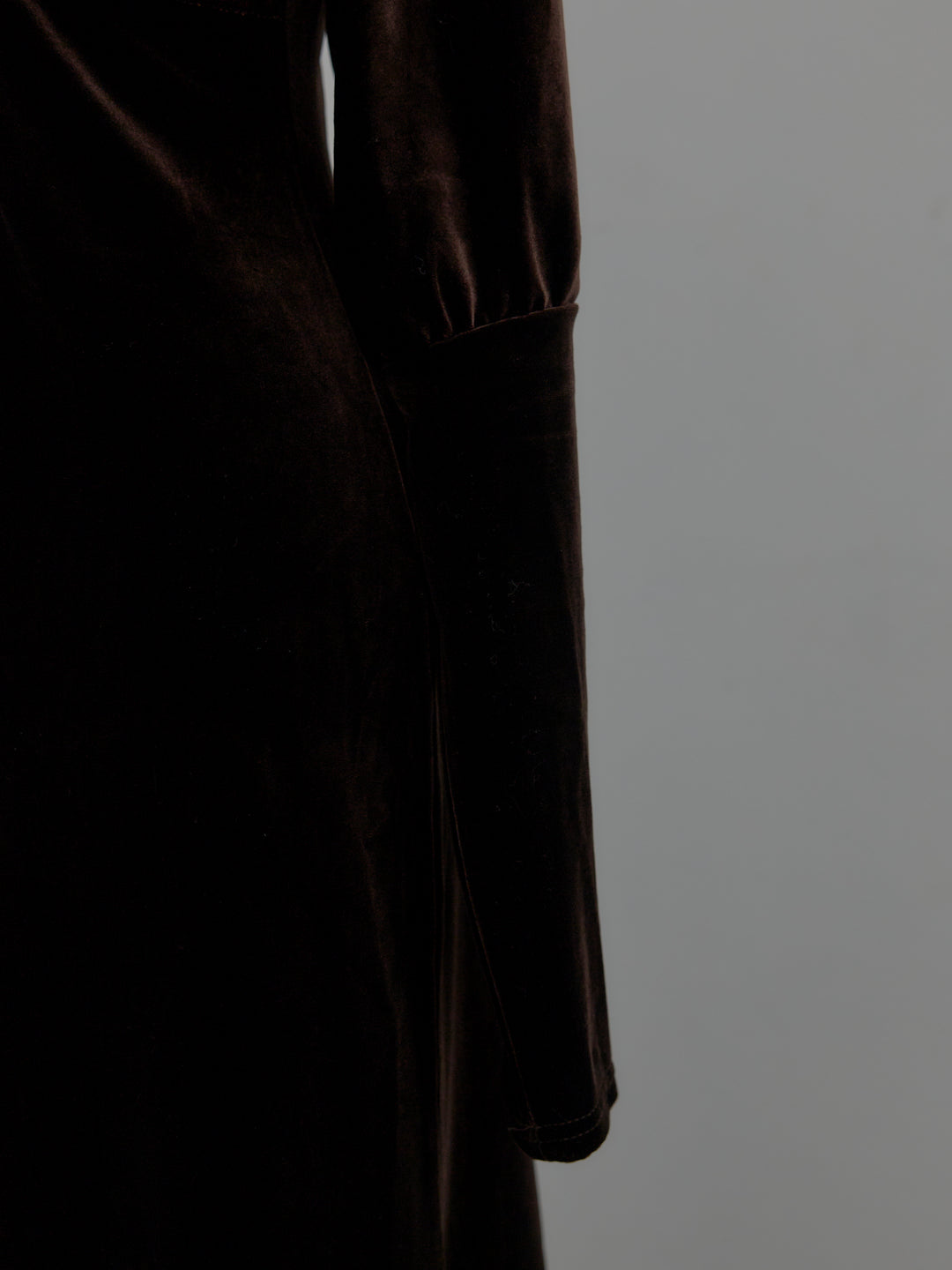 リッチベロアギャザーロングドレス