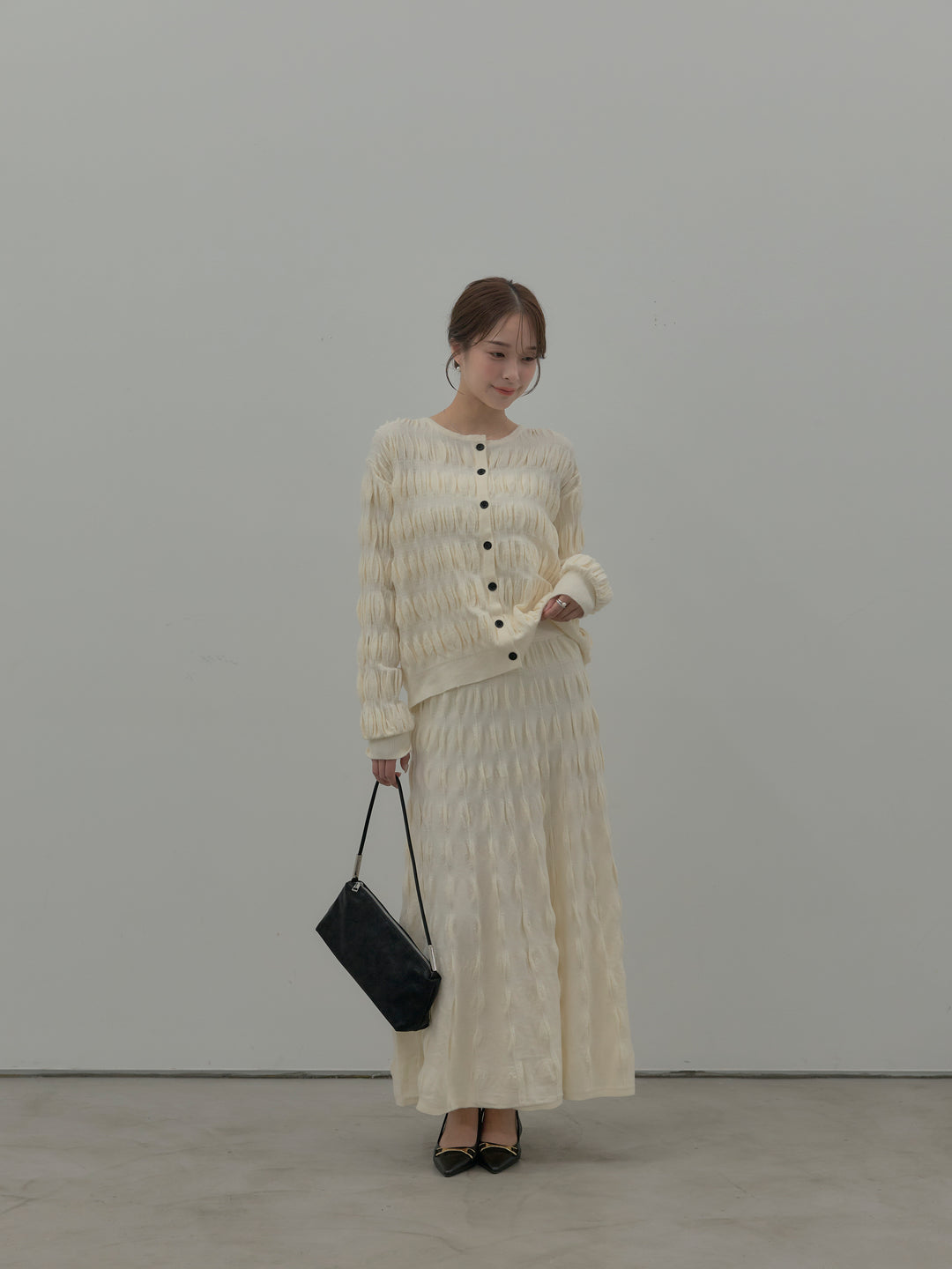 スカルプチュアルニットSET UP