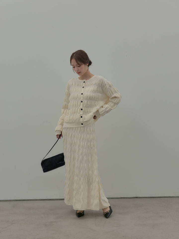 スカルプチュアルニットSET UP