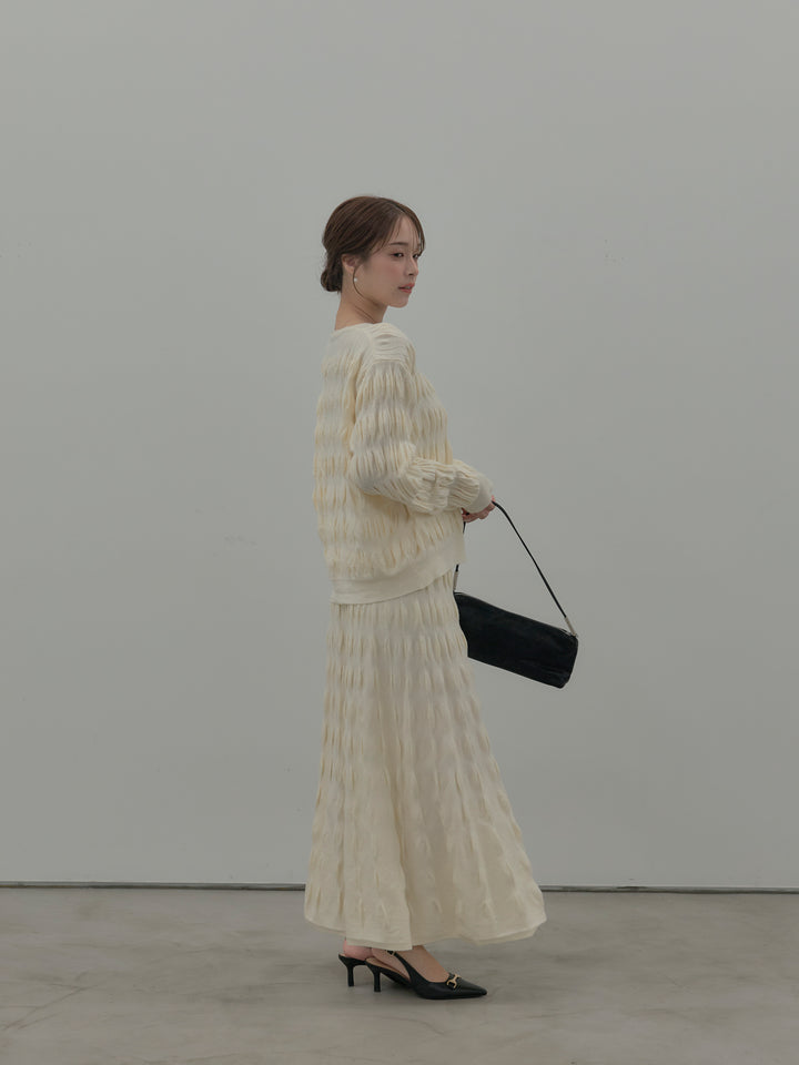 スカルプチュアルニットSET UP