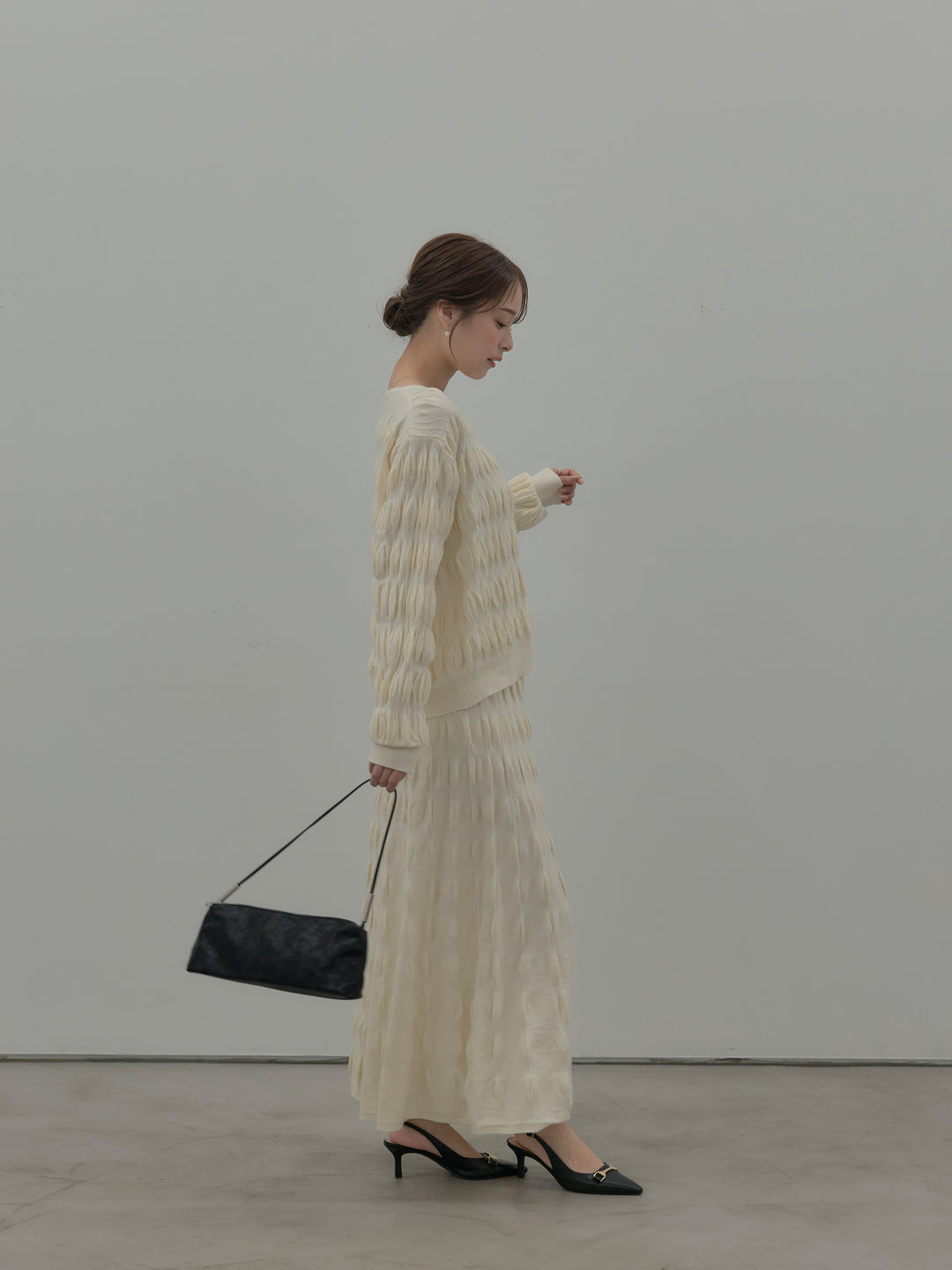 スカルプチュアルニットSET UP