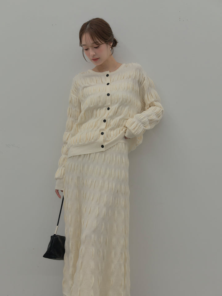 スカルプチュアルニットSET UP