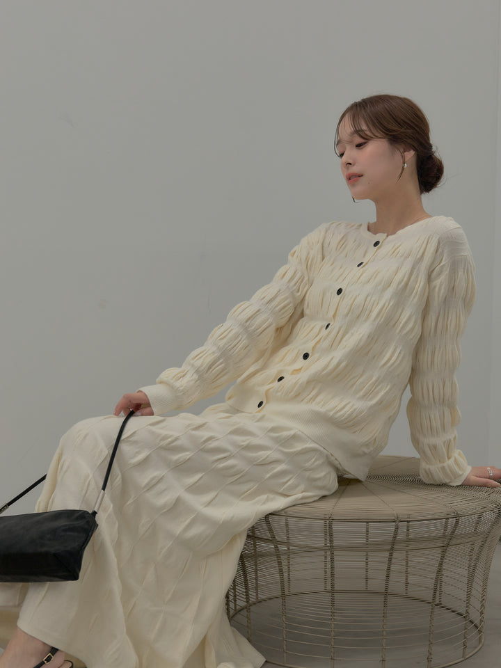 スカルプチュアルニットSET UP