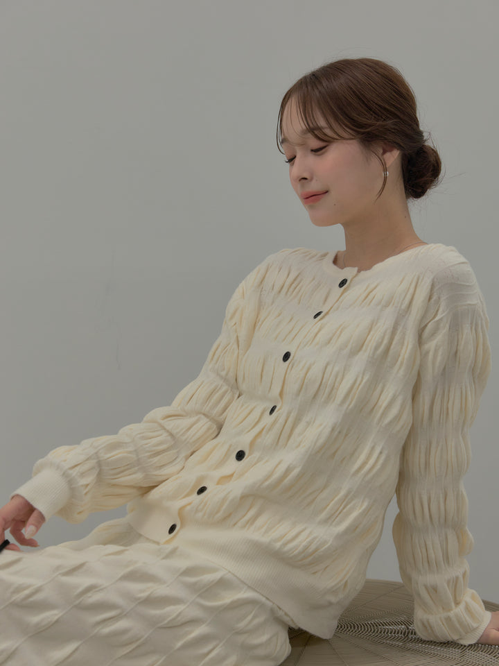 スカルプチュアルニットSET UP