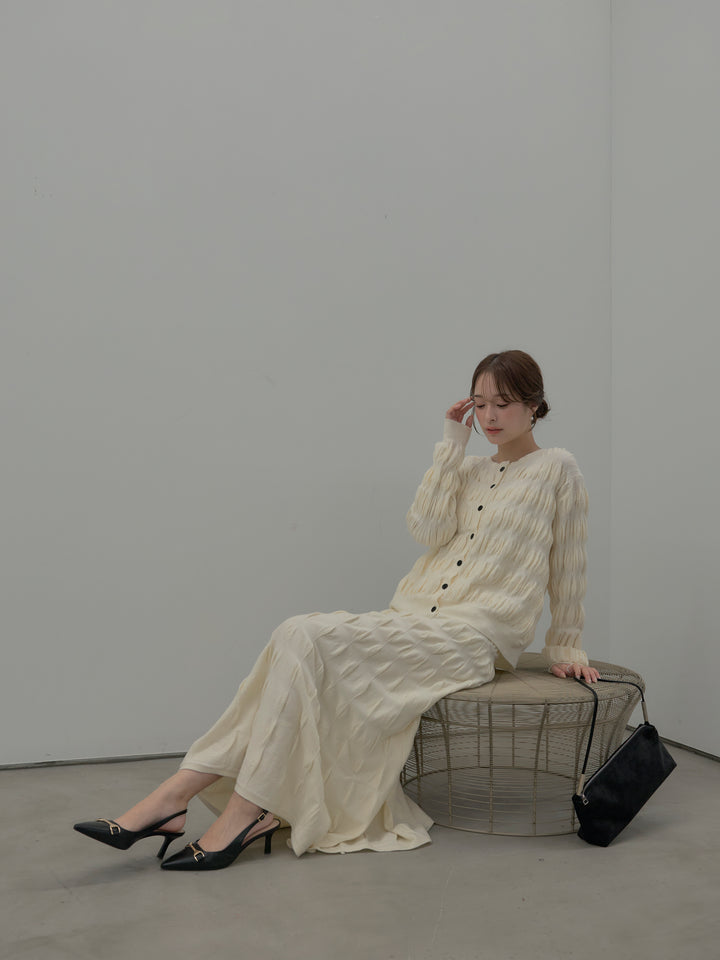 スカルプチュアルニットSET UP