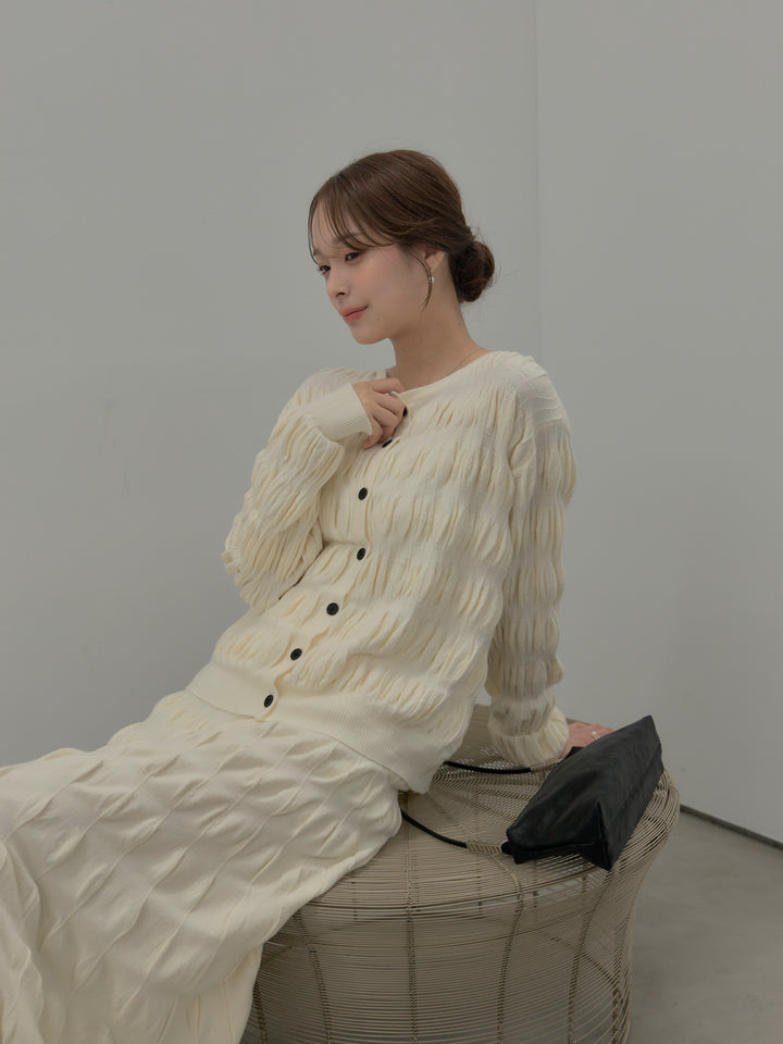 スカルプチュアルニットSET UP