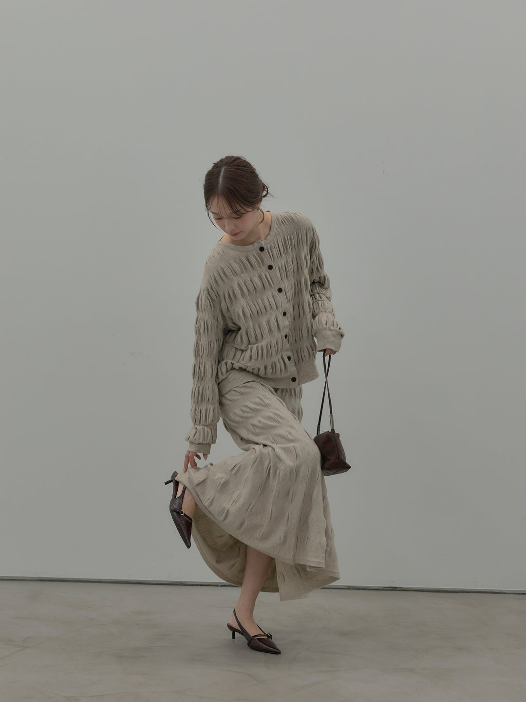 スカルプチュアルニットSET UP