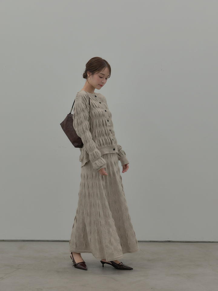 スカルプチュアルニットSET UP