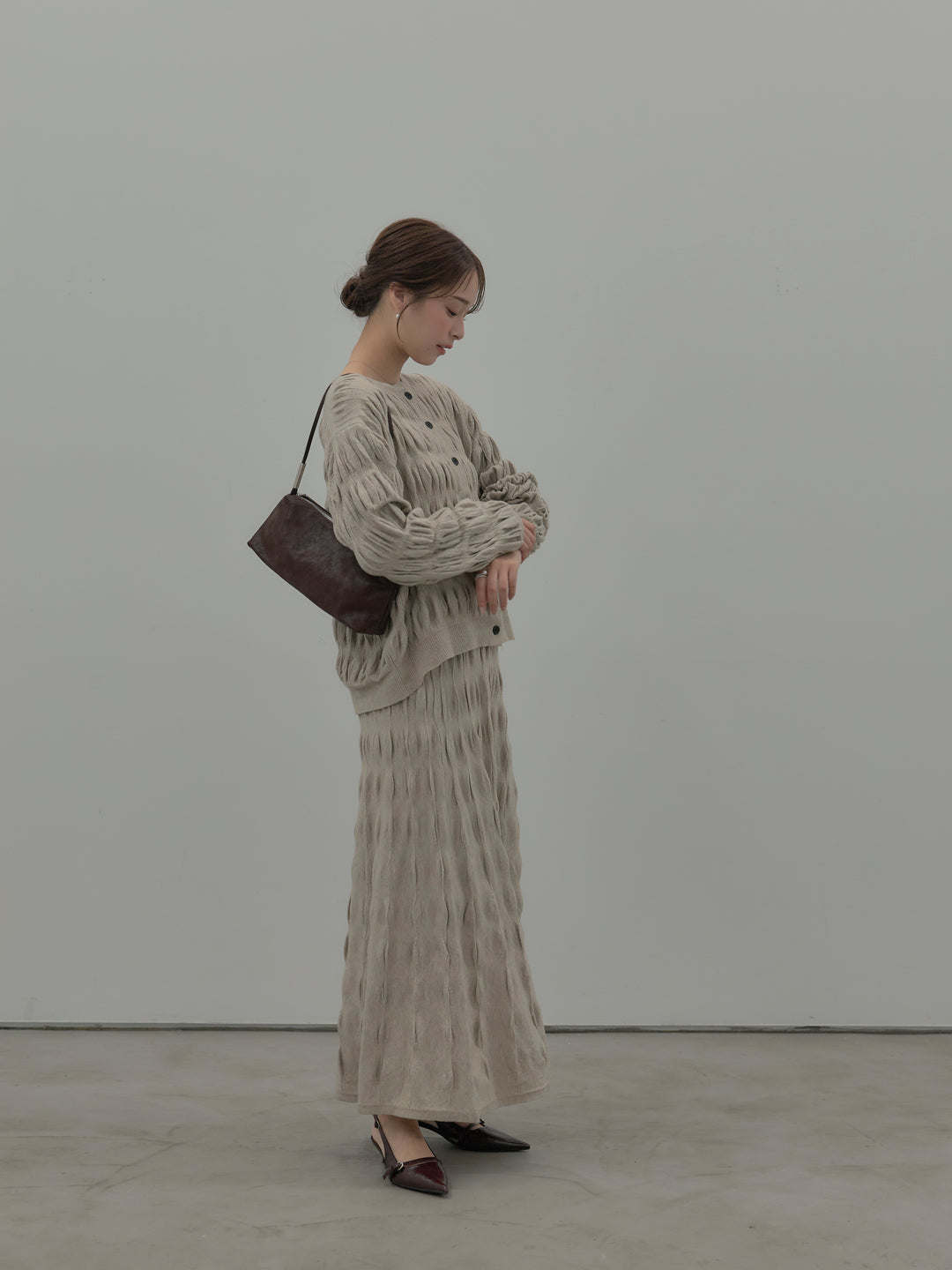 スカルプチュアルニットSET UP