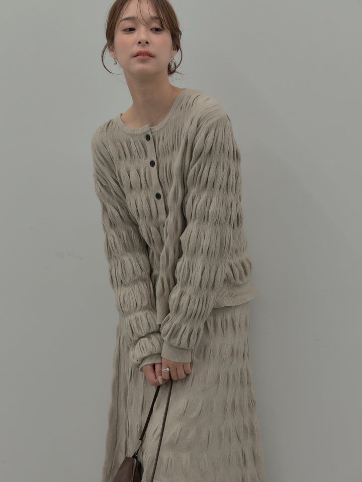 スカルプチュアルニットSET UP