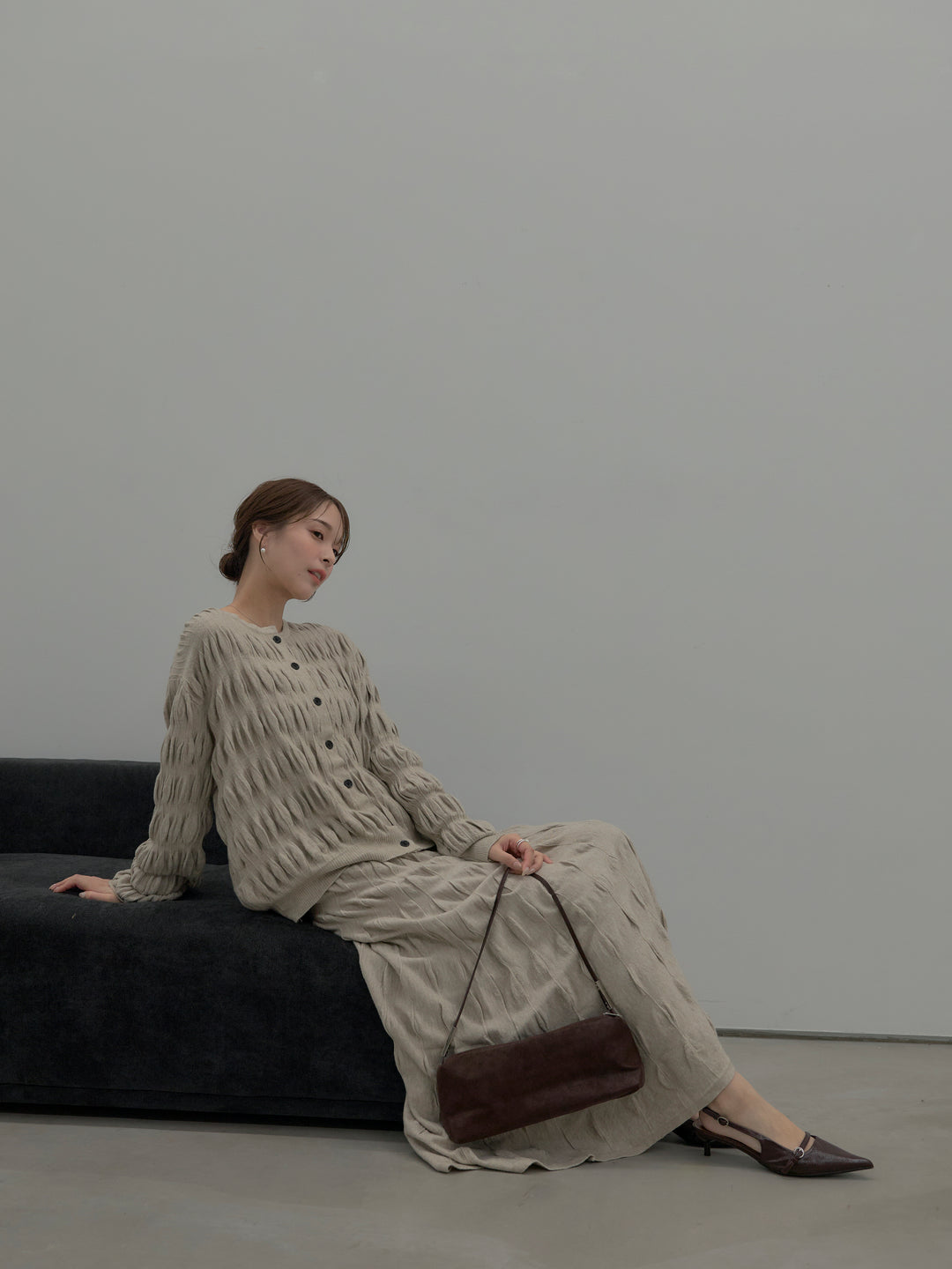 スカルプチュアルニットSET UP