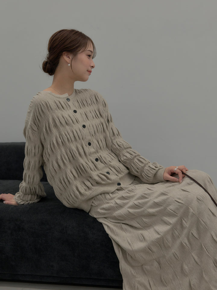 スカルプチュアルニットSET UP