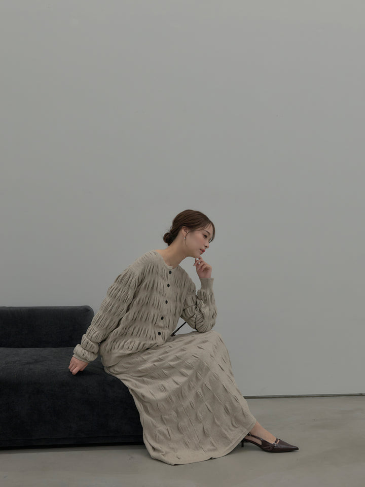 スカルプチュアルニットSET UP