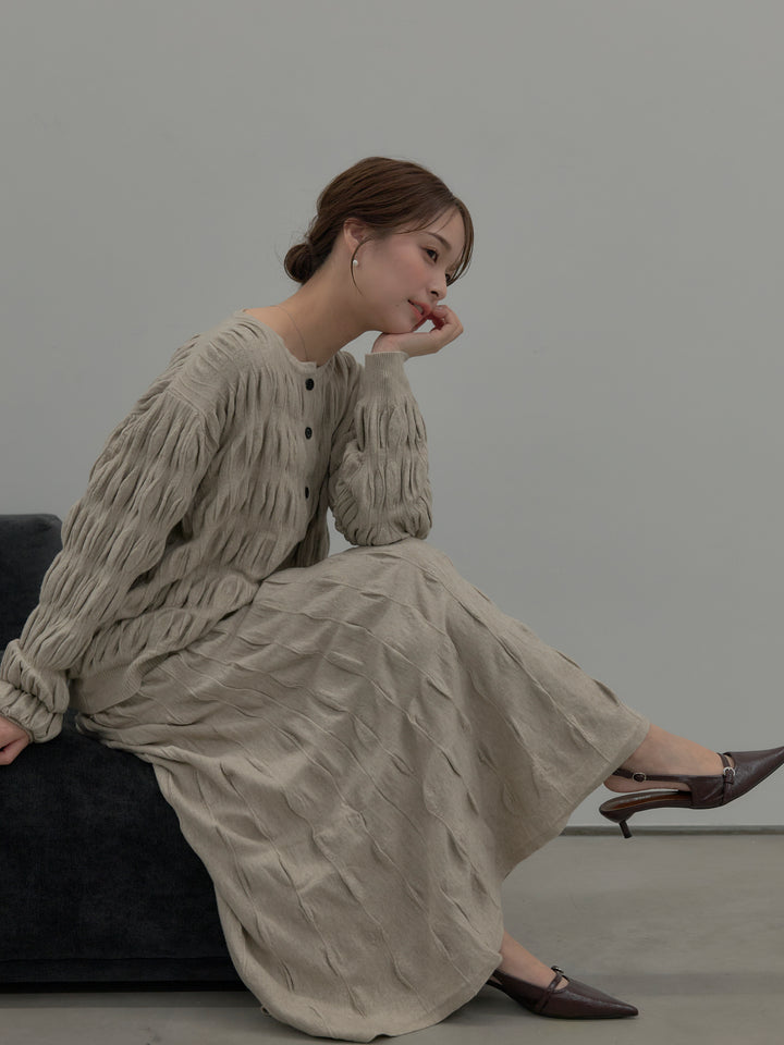 スカルプチュアルニットSET UP