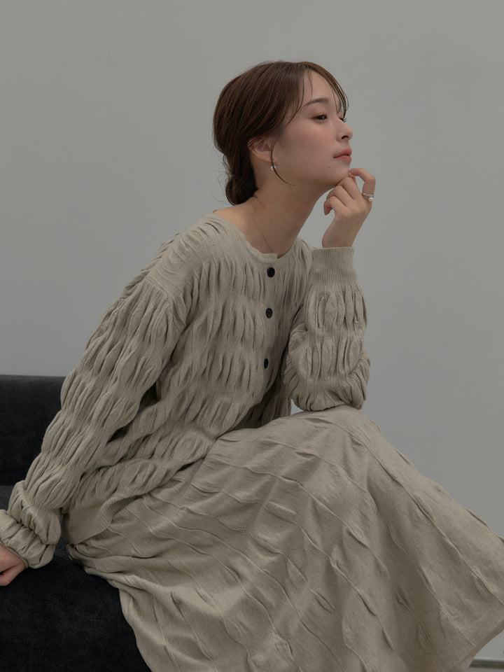 スカルプチュアルニットSET UP