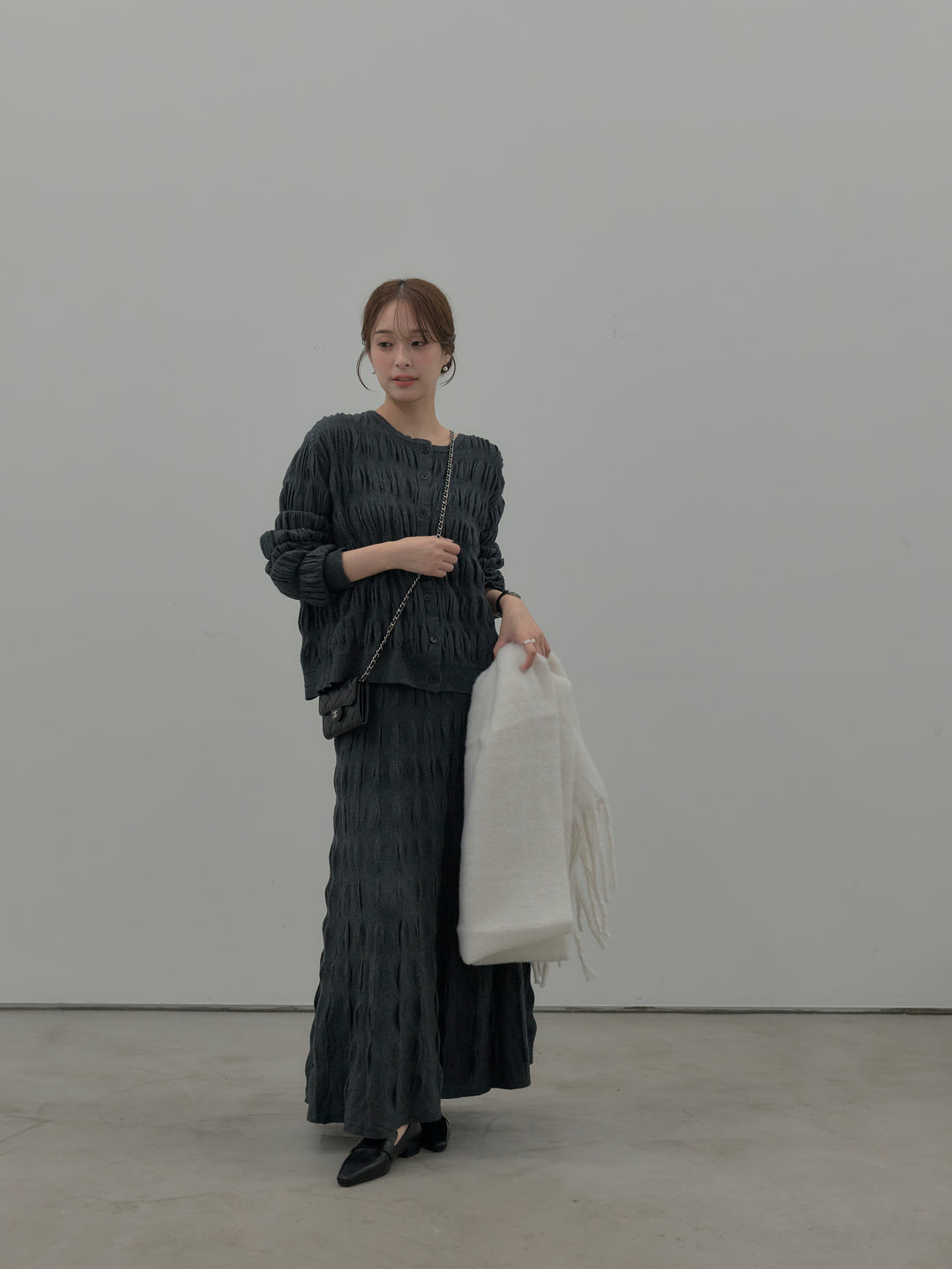 スカルプチュアルニットSET UP