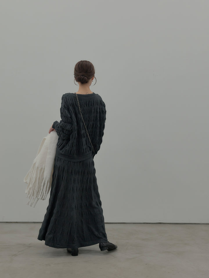 スカルプチュアルニットSET UP