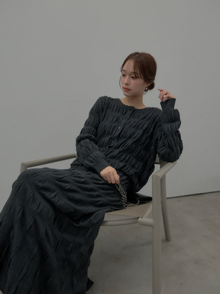 スカルプチュアルニットSET UP