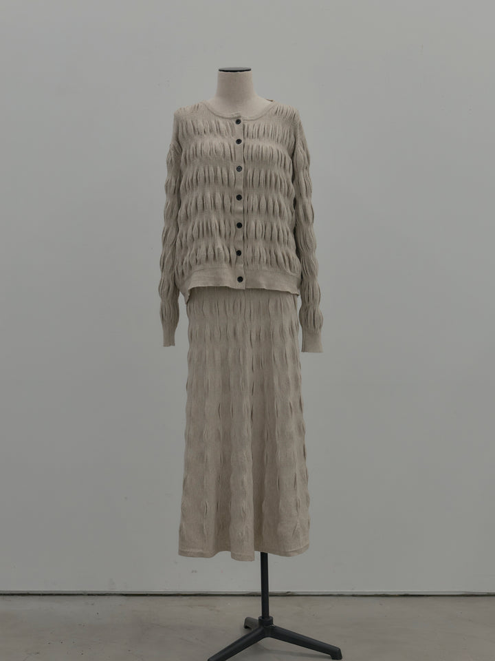 スカルプチュアルニットSET UP