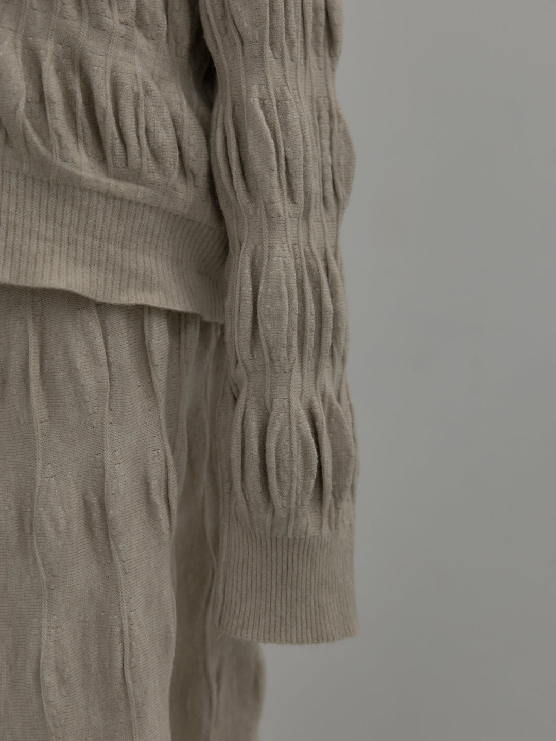 スカルプチュアルニットSET UP