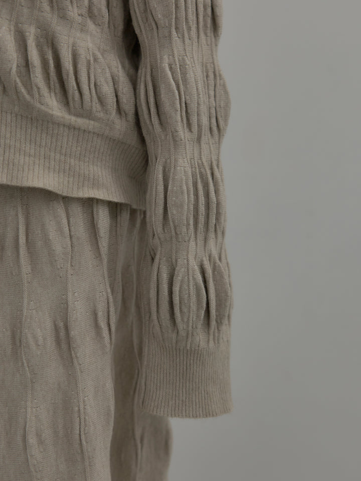 スカルプチュアルニットSET UP