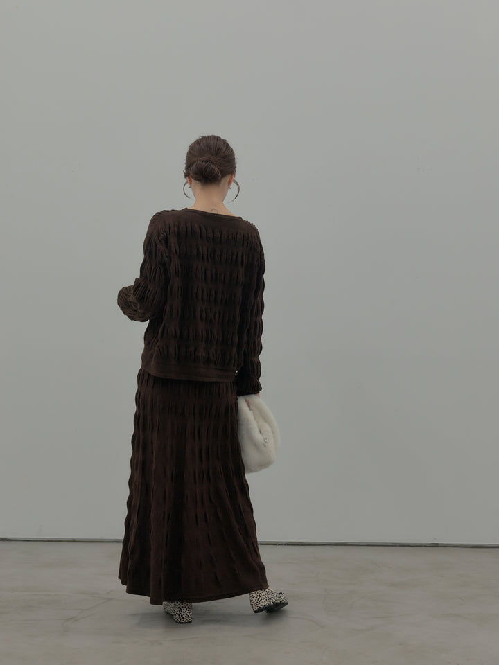 スカルプチュアルニットSET UP