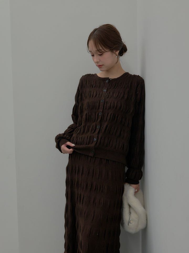 スカルプチュアルニットSET UP