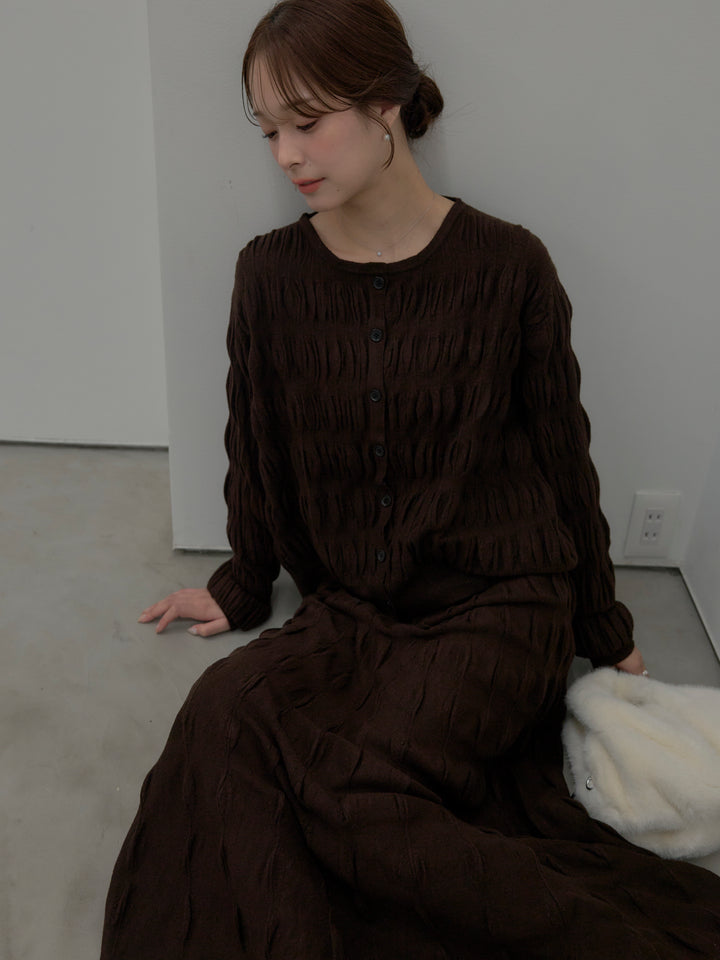 スカルプチュアルニットSET UP