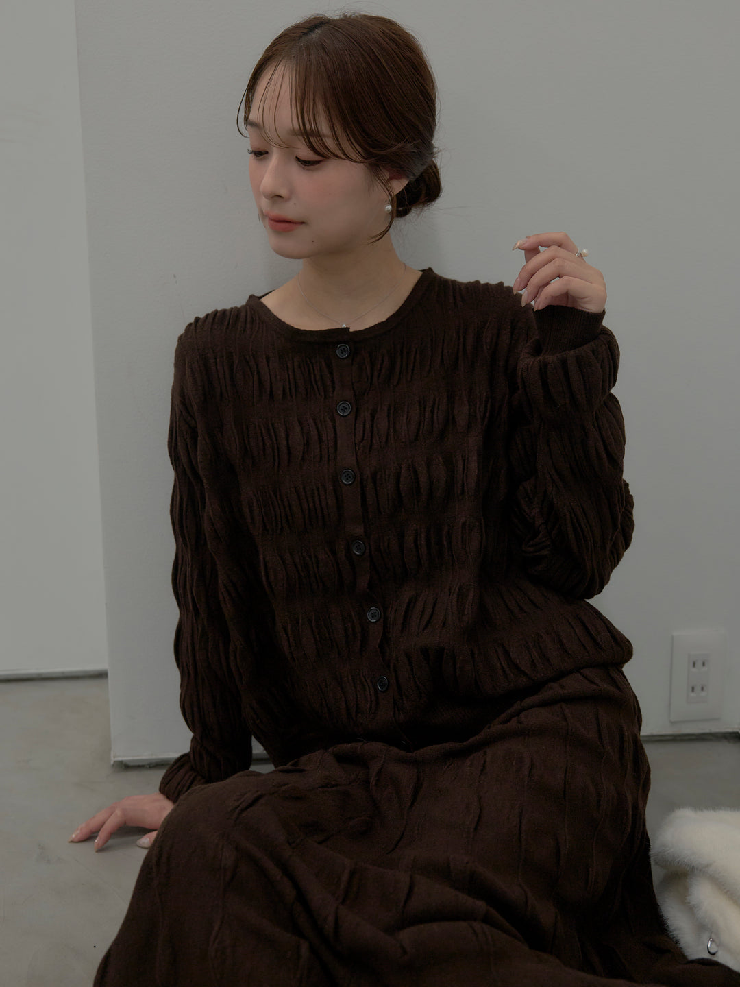 スカルプチュアルニットSET UP