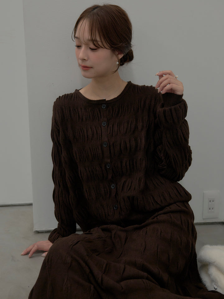 スカルプチュアルニットSET UP