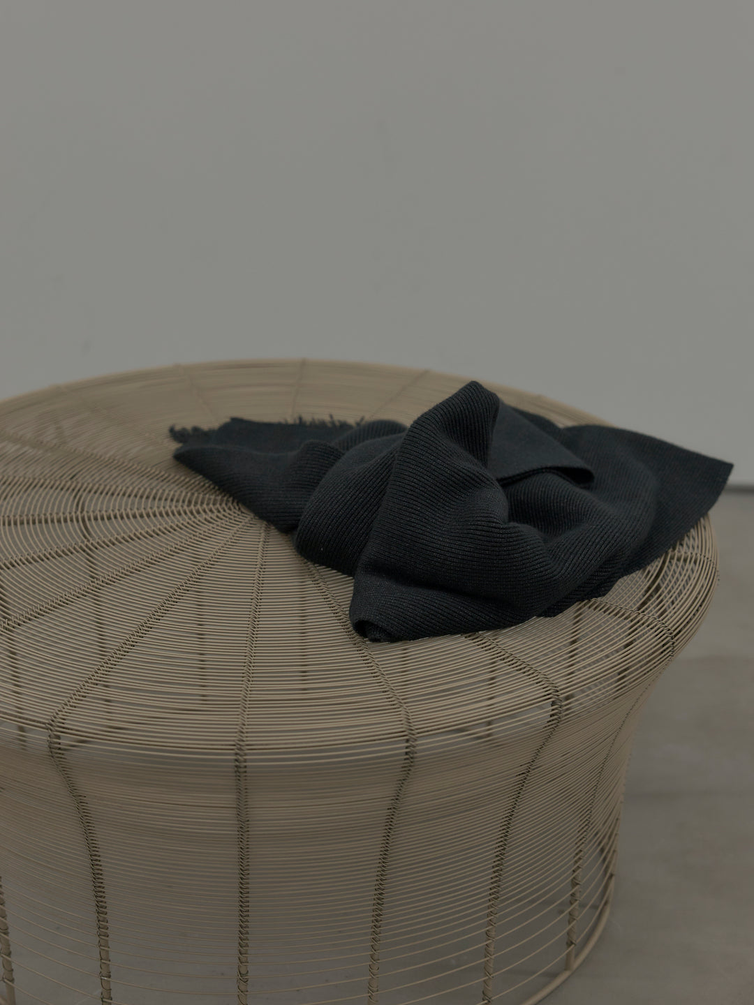 ミルキータッチキーネックニットSET UP(ストール付き)