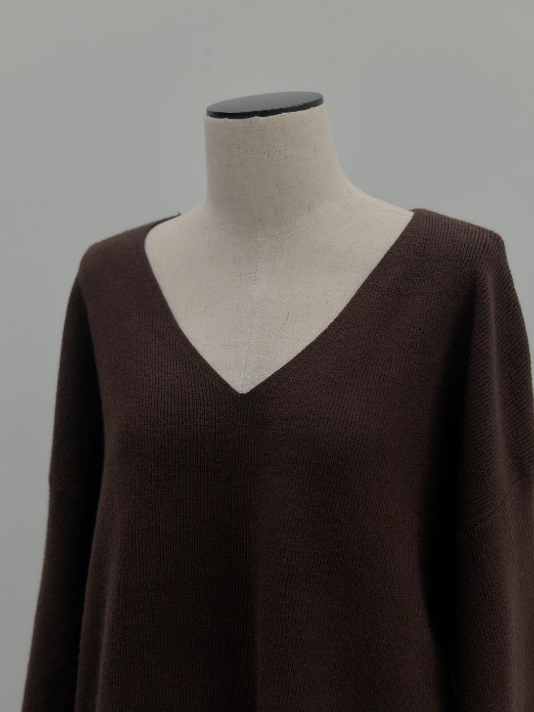 VネックニットSET UP (ベルト付き)