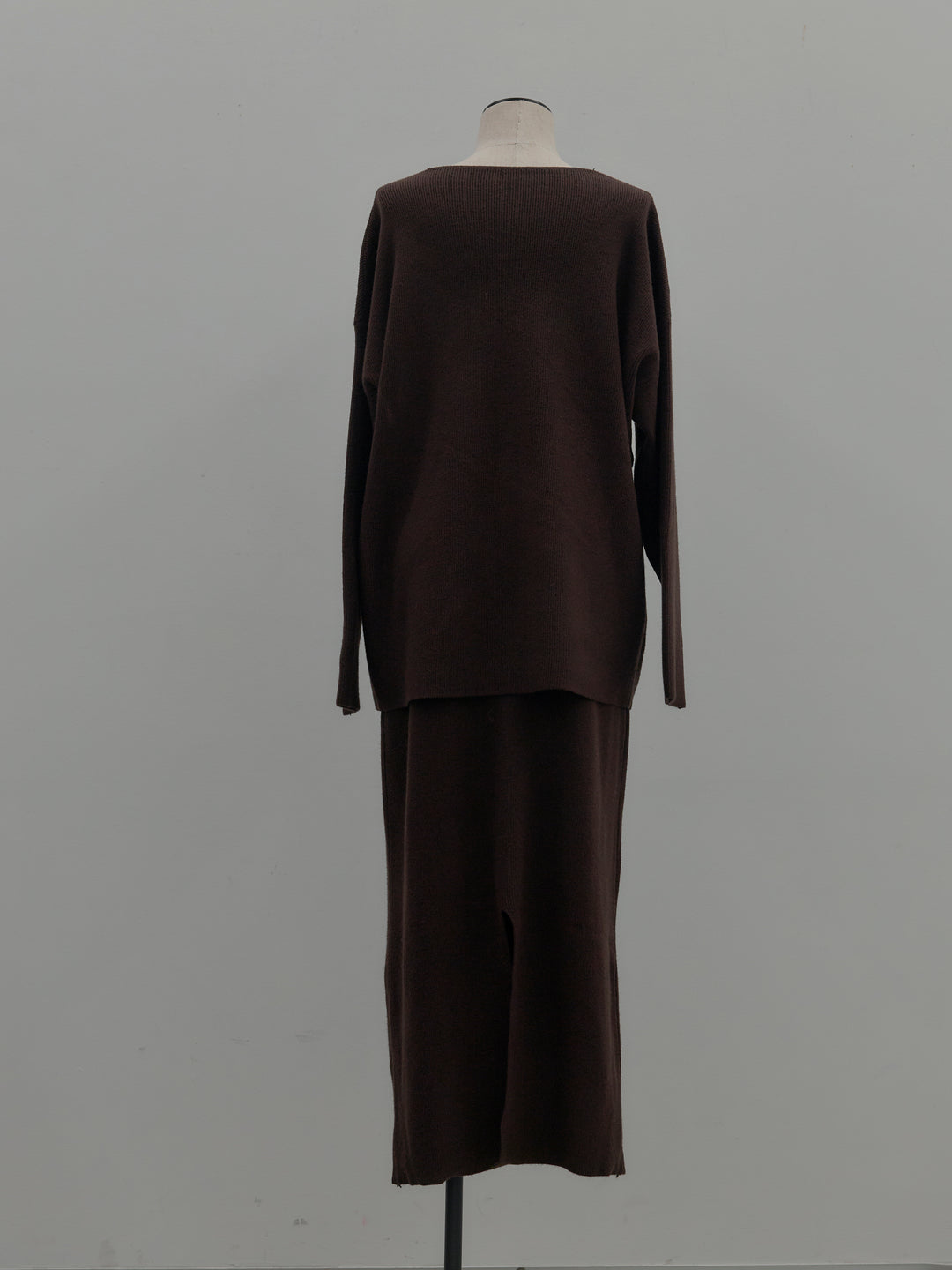 VネックニットSET UP (ベルト付き)