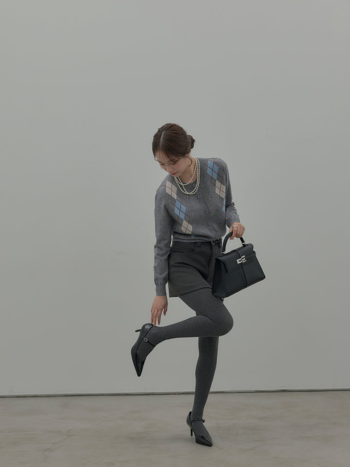 スムースタッチデザインポケットミニスカート(インパン付き)