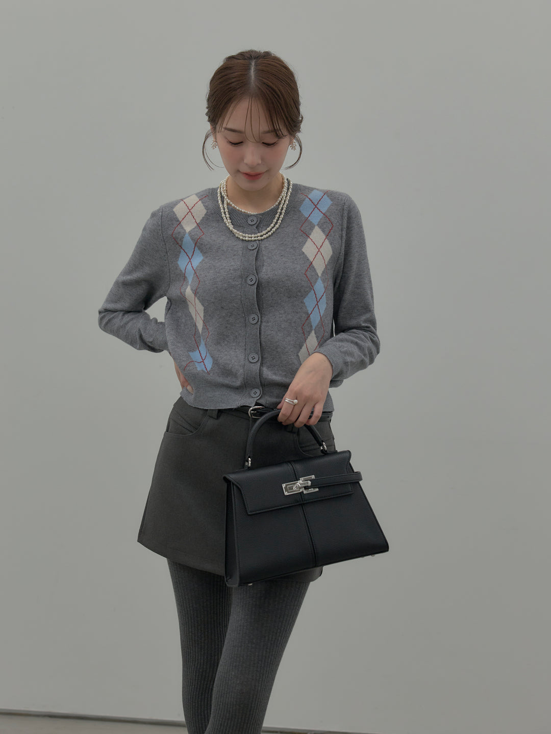 スムースタッチデザインポケットミニスカート(インパン付き)