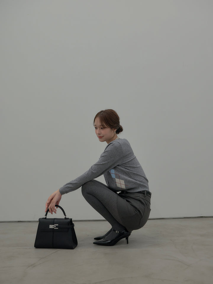 スムースタッチデザインポケットミニスカート(インパン付き)