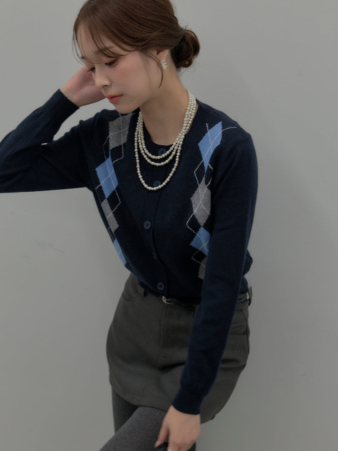 スムースタッチデザインポケットミニスカート(インパン付き)