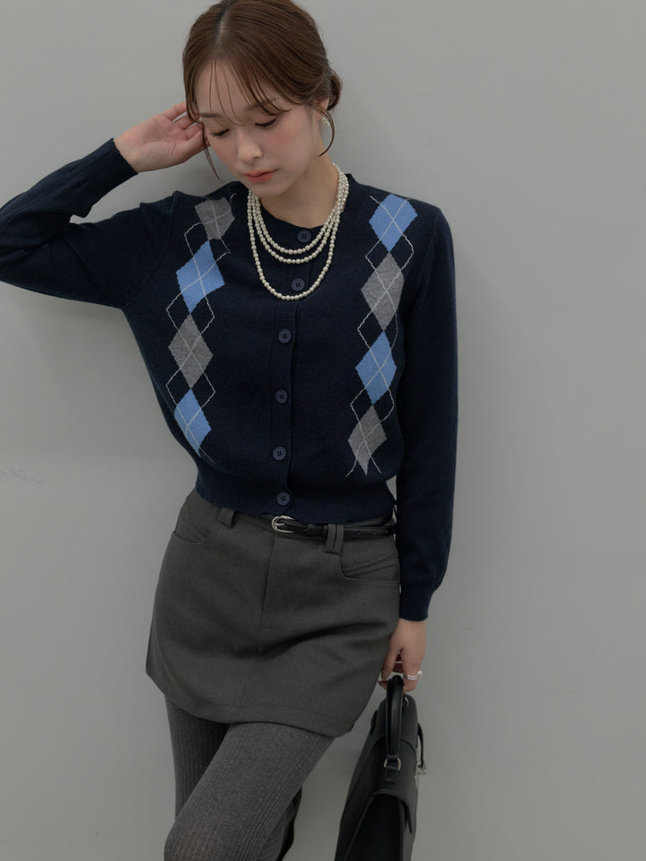 スムースタッチデザインポケットミニスカート(インパン付き)