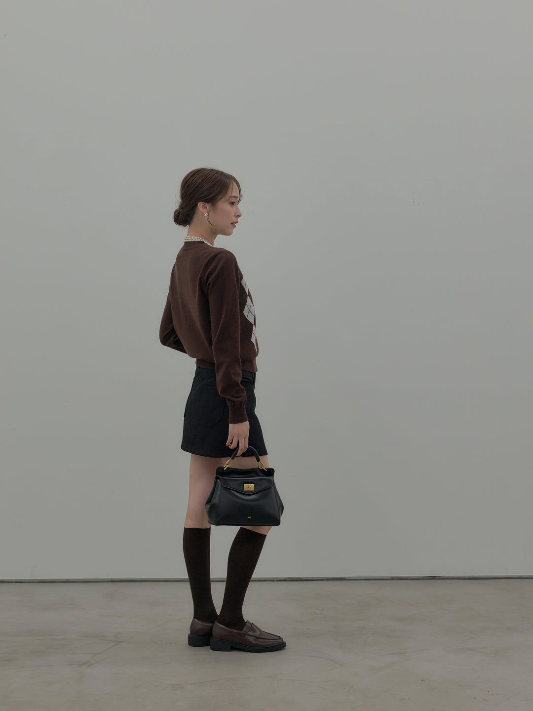 スムースタッチデザインポケットミニスカート(インパン付き)