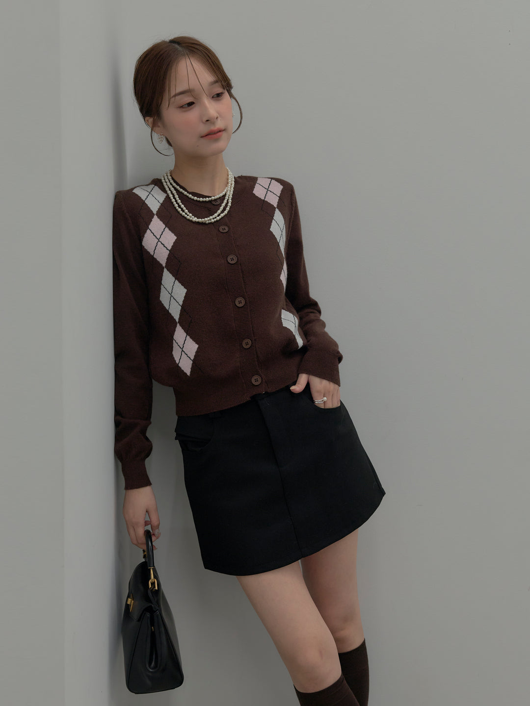 スムースタッチデザインポケットミニスカート(インパン付き)