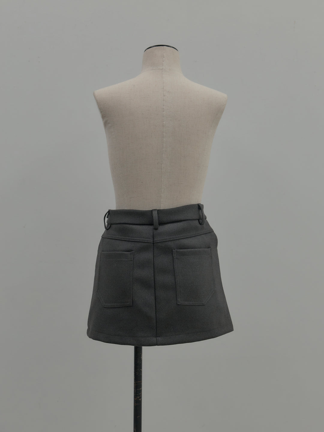 スムースタッチデザインポケットミニスカート(インパン付き)