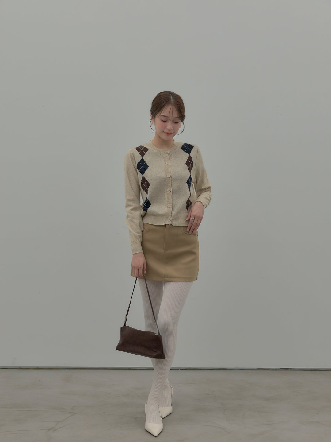 スムースタッチデザインポケットミニスカート(インパン付き)