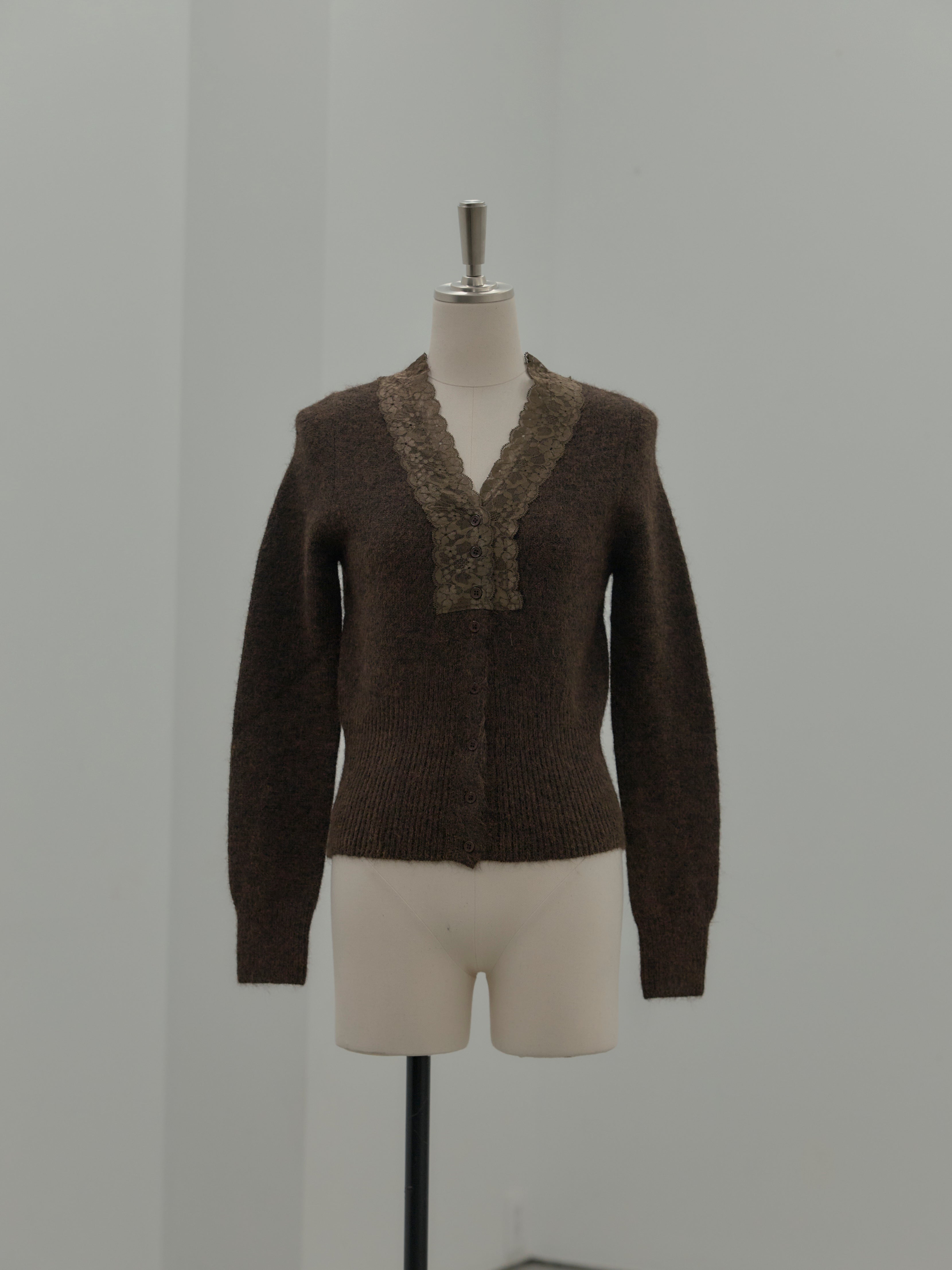 レース襟ニットトップス – nairo