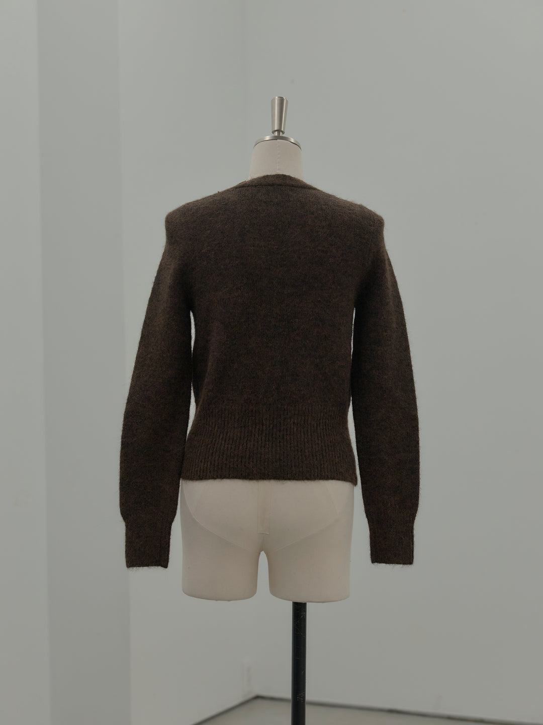 レース襟ニットトップス