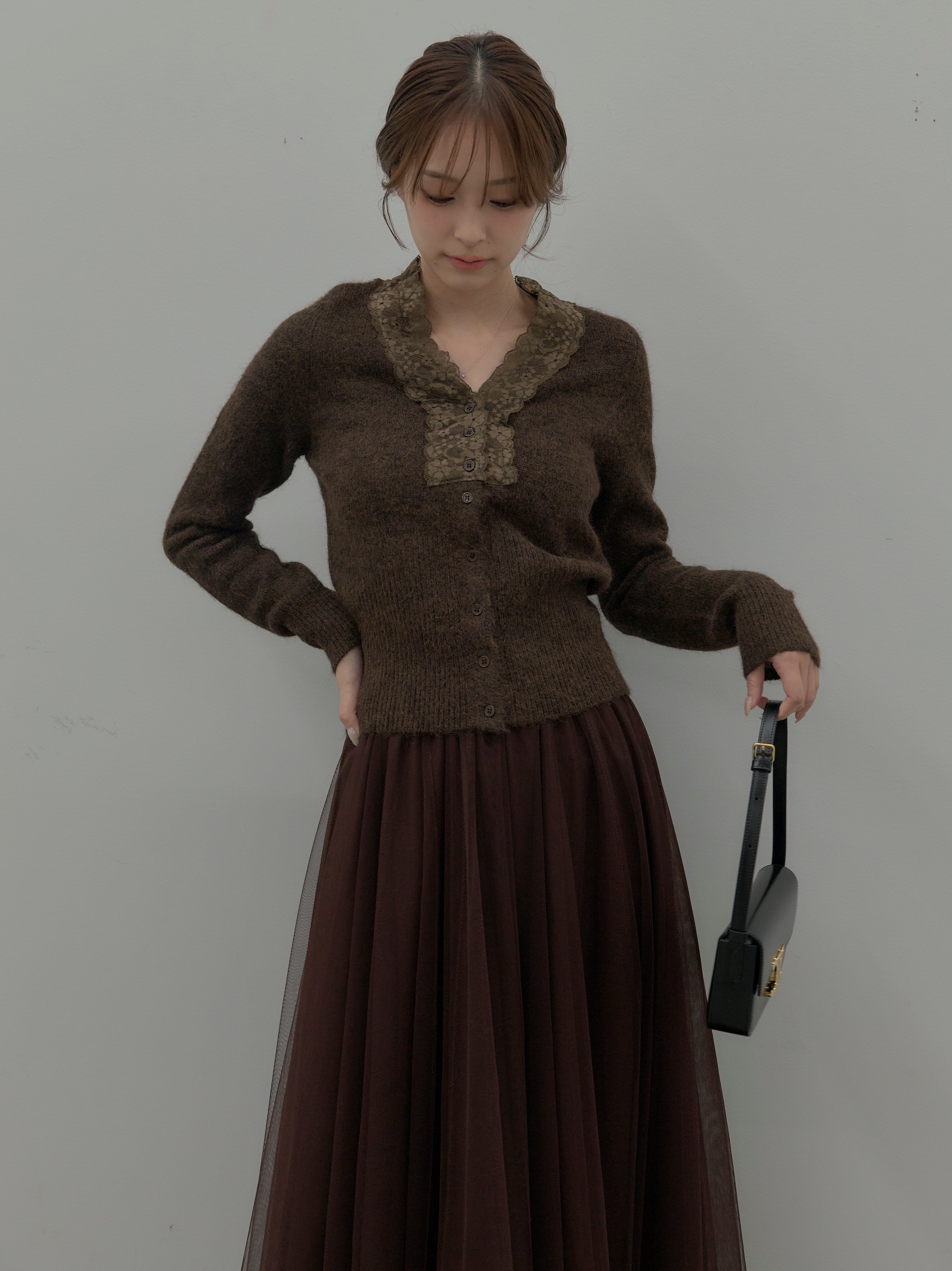 レース襟ニットトップス – nairo